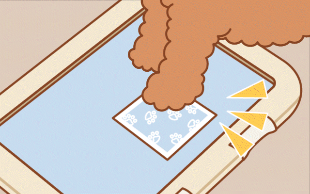 ペタっと貼るだけで、ワンちゃん快適、見た目もキレイ