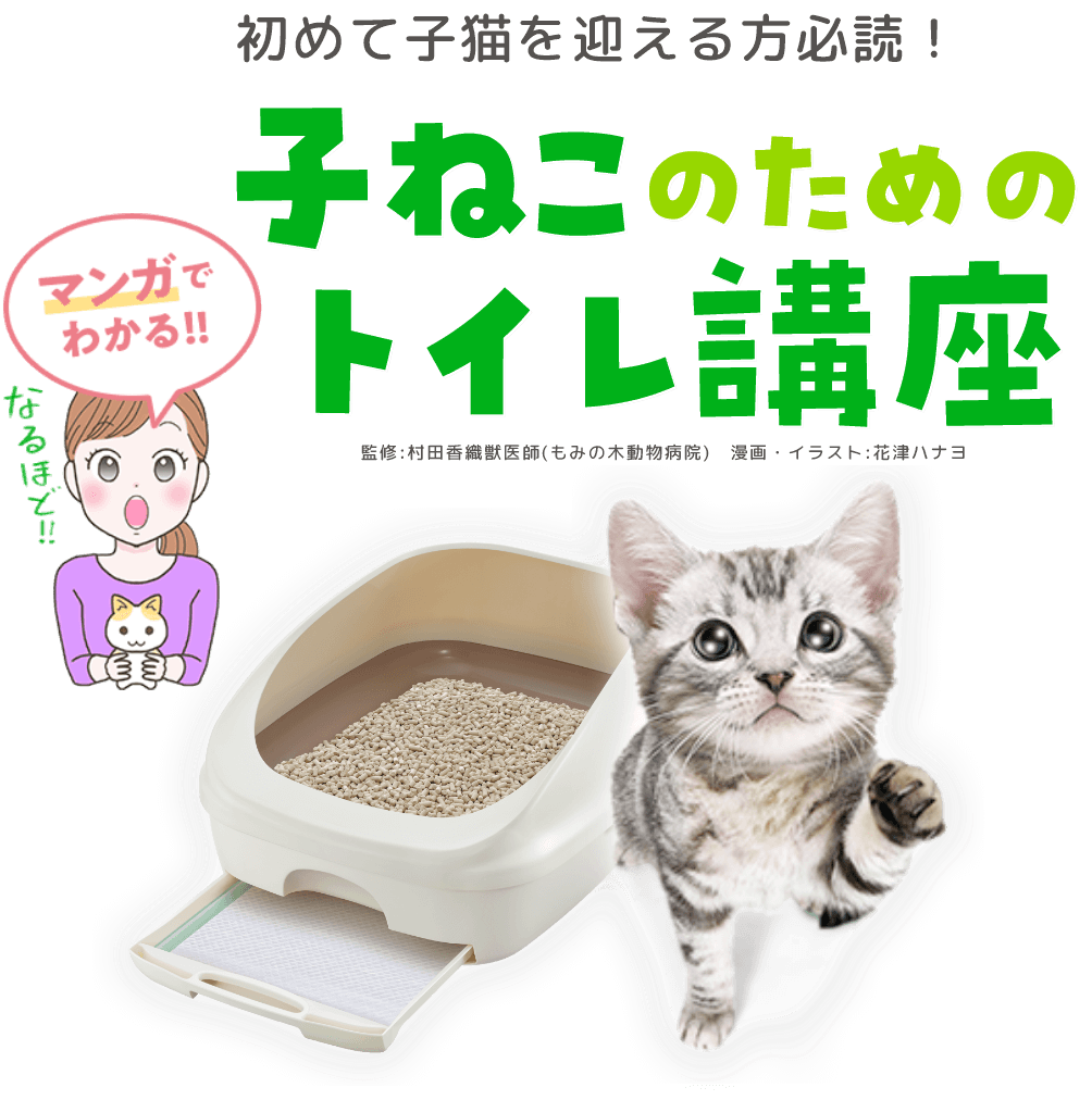初めて子猫を迎える方のためのトイレ講座 デオトイレ ユニ チャーム ペット