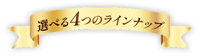 選べる4つのラインナップ