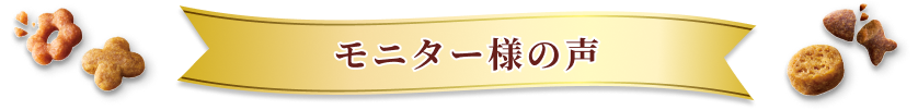 モニター様の声